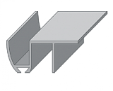 Нижняя направляющая для раздвижных дверей RENZ N-2 (2 метра)